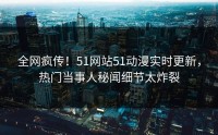 全网疯传！51网站51动漫实时更新，热门当事人秘闻细节太炸裂